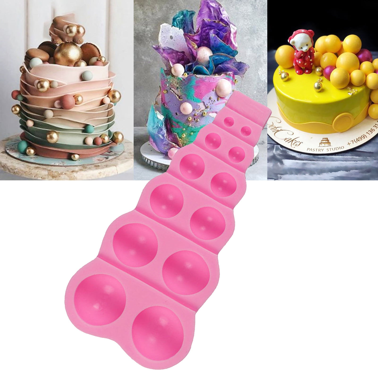 Half Ball Silicone Mold for Chocolate Truffles Desserts Cake Decorating  Tool Cake Decoration Baking Supplies Silicone Mold 