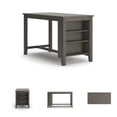 thumbnail image 6 of Signature Design by Ashley Caitbrook Rectangular Counter Height Dining Table, Gray Wood Finish with Storage Shelves, Seats 4, 6 of 6