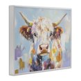 thumbnail image 3 of Stupell Industries Expressive Brushed Highland Cow White Framed Giclee Art design by Blakely Bering, 11 x 14, 3 of 8