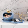thumbnail image 5 of Gourd Apple Ornaments Ceramic Porch Entrance Key Storage Box Remote Control Candy Plate Housewarming Wedding Gift, 5 of 5