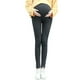 thumbnail image 1 of Pantalones premamá de talla grande para mujer: leggings de cintura alta, mezcla de algodón y nailon suave para uso informal, 1 of 4