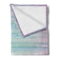 thumbnail image 2 of Modern Soft Flannel Fleece Throw Blanket, Fractal Abstract Minimalist Digital Futuristic Style Pattern Computer Art Print, Cozy Plush for Indoor and Outdoor Use, 50" x 70", Lilac Blue, by Ambesonne, 2 of 5