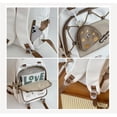 thumbnail image 4 of LHSHID Kawaii Backpack for Girls Teen Middle School College Daypack for Travel Casual Bookbag with Cute Pendant (Yellow), 4 of 6