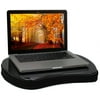 Sofia+Sam Mini Memory Foam Lap Desk with Tablet Slot, Black with Tablet Slot