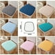 thumbnail image 3 of Nvzi Cojín para silla con lazos para sillas de comedor, almohadillas para silla de cocina de espuma viscoelástica texturizada , cojines para silla de comedor de interior beige, juego de 3, 3 of 4