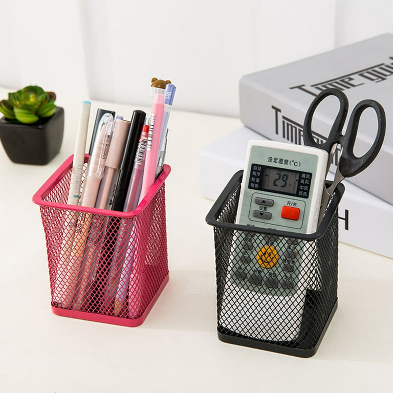 Starviky Pen Holder Metal Pencil Holder for Desk, Aluminum Pencil Cup –  Vaydeer