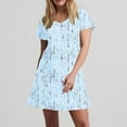 thumbnail image 7 of Summer Fashion Sun Dresses for Womens 2026 Plus Size Print Short-sleeved V-neck Casual Dress, 7 of 7
