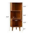 thumbnail image 3 of BALANBO 3-Tier Corner Bookshelf, Corner Shelf, 71.5" Tall Bookcase for Living Room Home Office, 3 of 7