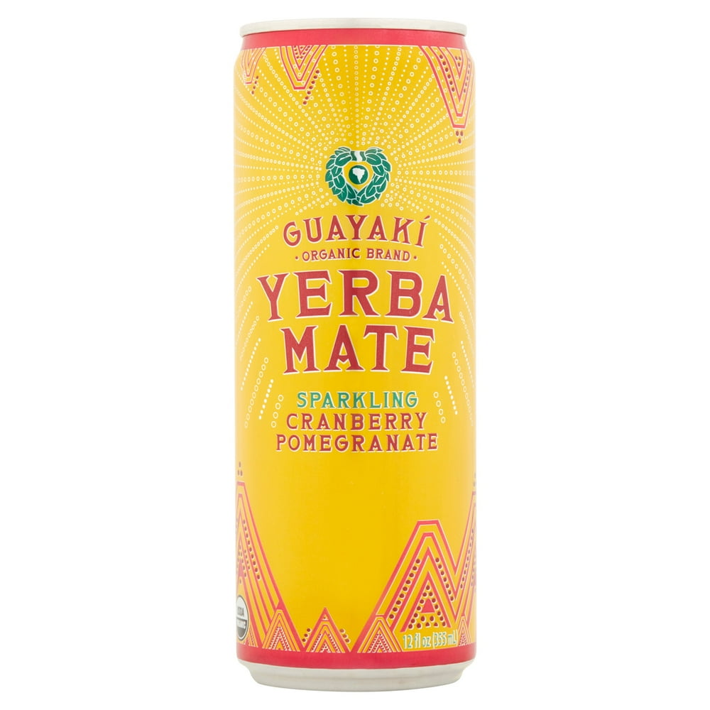 Guayaki Organic Yerba Mate, Sparkling Cranberry Pomegranate, Gluten