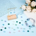 thumbnail image 5 of 1 Set 200Pcs Circle Crystal Beads 10mm Ring Lampwork Beads Flat Round Loose Spacer Beads Colorful Lampwork Beads Glass Donut Beads for Earring Necklace Bracelet Jewelry Making, 5 of 7