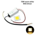 thumbnail image 1 of New For Flood Bulb Lamp DIY Floodlight Spotlight AC 85-265V LED COB Chip with Power Supply Driver 10W 20W 30W 50W 70W 100W Light Source WARM WHITE 70W WITH DRIVER, 1 of 8
