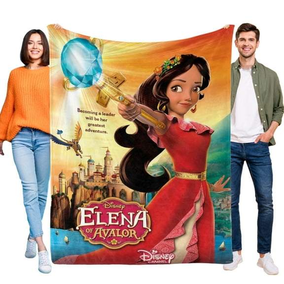 Flannel Blanket Elana Princess Fun and Cozy Throw Blanket Perfect for Bedroom Playroom or Travel Ideal Gift for Boys and Girls 30"x40"