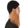 thumbnail image 4 of HPO Adult  Men's Long Beard Set Light Brown Cosplay Facial Hair Synthetic Fiber, 4 of 5