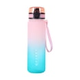 thumbnail image 1 of Botella Esmerilada 750 Ml Con Asa Deportiva Degradada para () Rosa, 1 of 4