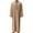 Khaki, variant on KIHOUT Men's and Big Men's Long Sleeve Shirt Standing Neck Pocket Long Shirt Muslim Robe Arab Middle Robe Long Style Embroidered