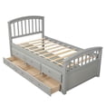 thumbnail image 5 of Harper & Bright Designs Twin Bed Platform with 6 Drawers, Captains Bed Storage Daybed Frame for Boys Girls Guests, 5 of 8