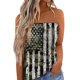 thumbnail image 1 of Camiseta sin mangas para mujer, holgada, elegante, sin mangas, sin tirantes, para verano, bandera de camuflaje XL, 1 of 2