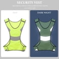 thumbnail image 2 of LABSERRON Green Reflective Safety Vest for Outdoor Use Breathable Lightweight High Visibility Vest for Night Running, 2 of 10