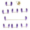 thumbnail image 4 of Estabilizador de teclado mecánico 2 especificaciones con accesorio de tapa de tecla de alambre dorado para DIYTransparent Purple, 4 of 8