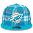 thumbnail image 2 of Men's New Era Aqua Miami Dolphins 2024 Sideline Statement 9FIFTY Snapback Hat, 2 of 6