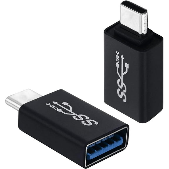 Onelinkmore Type C to USB A Female Adapter USB-C Male to USB 3.0 Female, 2 Pack