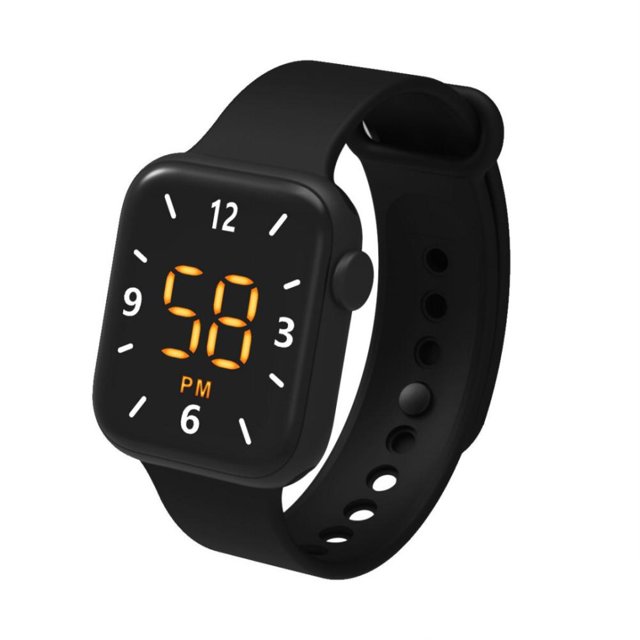 Reloj Deportivo Digital Led Reloj Electrónico Para Niños Impermeable Cómodo Reloj Cuadrado Con Pantalla Táctil Sweethay EL017232-13