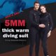 thumbnail image 4 of Greeniant Trajes de neopreno de 5MM, traje de buceo, pantalones largos de manga larga, traje de Surf con protección para buceo, esnórquel, surf, Deportes acuáticos Mujer/Negro XS Greeniant OD003704-08, 4 of 6