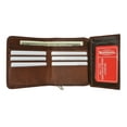 thumbnail image 1 of Genuine Leather Ladies Trifold Zipper Wallet and Credit Card Holder with ID Window 1506 CF, 1 of 6