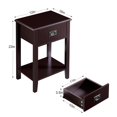 thumbnail image 6 of VECELO 3-Piece Bedroom Sets Metal Bed Frame and 2 Nightstands, 6 of 8