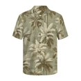 thumbnail image 5 of KUIFORTI Couple Matching Outfits Vintage Palm Tree Lightweight Husband and Wife Clothing Washable Mens Shirts Casual with Soft Fabric Fashionable Fit for Outdoor Picnic, 5 of 7