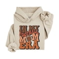 thumbnail image 4 of In My Football Mom Era Hoodie for Women Retro Game Day Sweatshirt, Sand Hoodie, M, 4 of 8