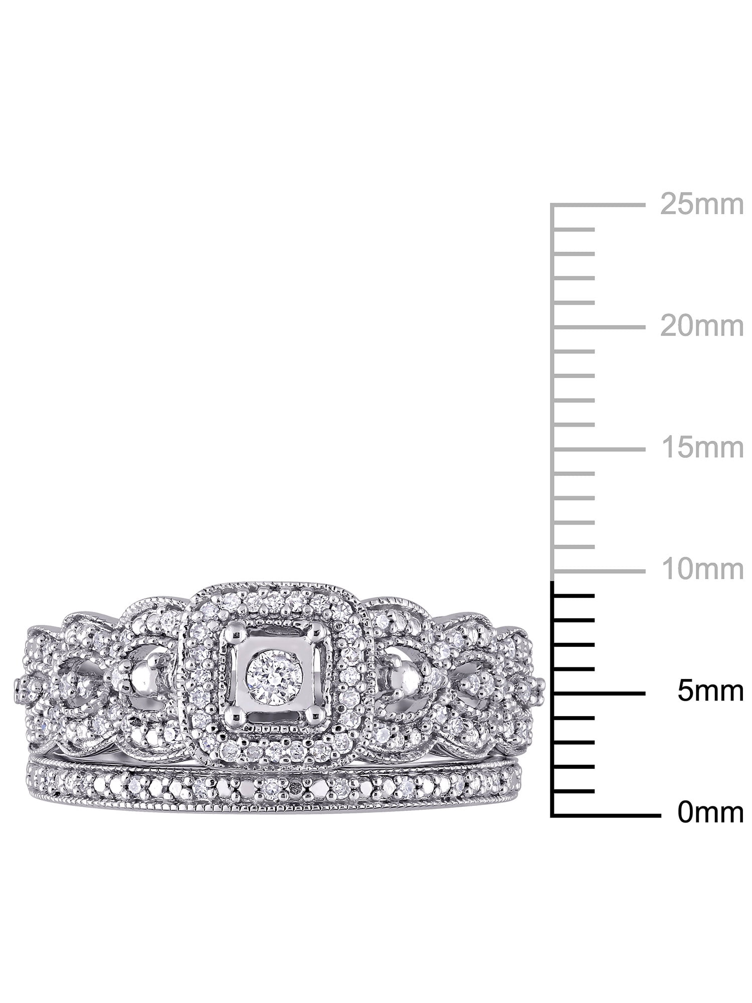 Everly Women's Diamond Sterling Silver Bridal Set
