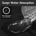 thumbnail image 4 of Semfri 3 Pcs Memory Foam Bathroom Mat Set Bathroom Rug Set Non Slip Absorbent Toilet Mat Set Comfortable Soft Machine Wash Thick Black, 4 of 7