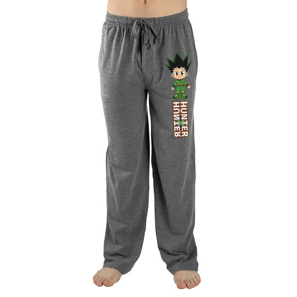 Mens Grey Hunter X Hunter Anime Cartoon Sleep Pajama PantsM