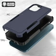 thumbnail image 4 of Defender Case for iPhone 12 Pro 6.1'' - Heavy Duty 1 in 1 Design Rugged Full Body Dustproof Shockproof Bumper Non-Slip Protective Cover,Blue,For iPhone 12 Pro, 4 of 10