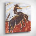 thumbnail image 3 of Epic Art 'Morning Roundup II' by Annie Warren, Acrylic Glass Wall Art, 12"x12", 3 of 8