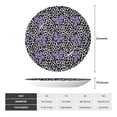thumbnail image 2 of Balery Purple Butterflies Print Bone China Decorative Plate Ceramic Dinner Plates Art Crafts with Display Stand-7in, 2 of 6
