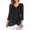 Black, variant on Baqcunre Long Sleeve Shirts For Women Women'S Casual Boho Solid Tops Floral Print V Neck Irregular Long Sleeve T Shirt Blouses Womens Shirts Womens Blouses Black L