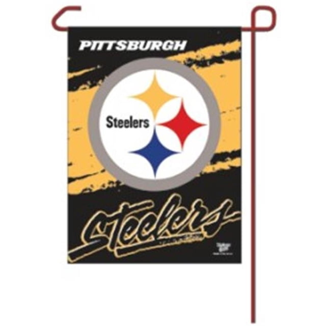 Pittsburgh Steelers Flag 12x18 Garden Style 2 Sided