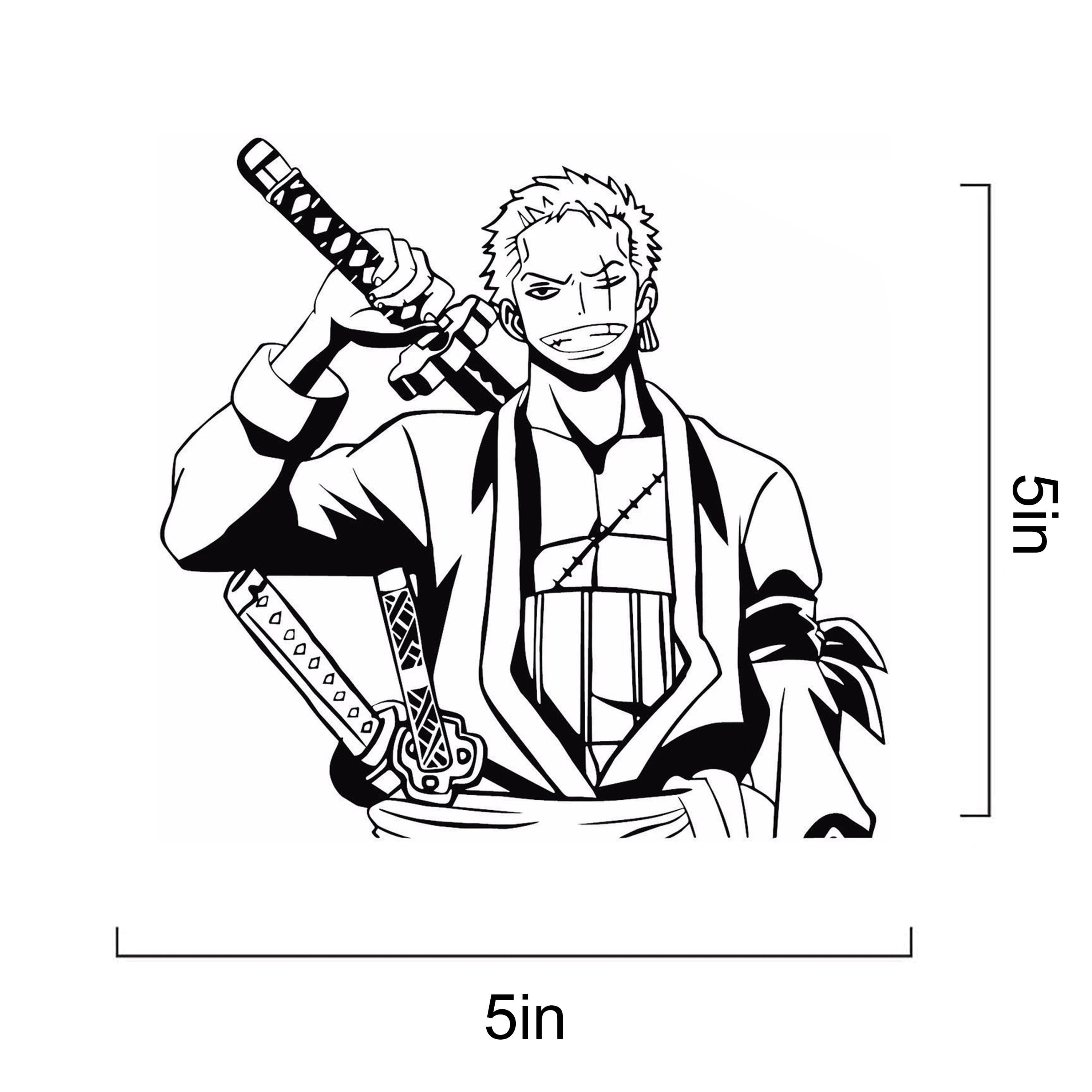 One Piece Zoro Black And White — free download