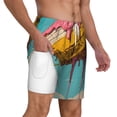thumbnail image 3 of Goofa Melting Banana Fantasy Printed Men's Swim Trunks Board Shorts Quick Dry Mens Swimming Trunks with Compression Liner,Breathable Fit Hawaii Beach Shorts-Medium, 3 of 9