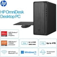 thumbnail image 2 of HP OmniDesk Desktop Computer PC, AMD Ryzen 7 8700G, 32GB DDR5 Memory, 1TB NVMe SSD, Radeon 780M Graphics, Wi-Fi 6 + Bluetooth 5.4 (Includes Keyboard + Mouse), 2 of 3