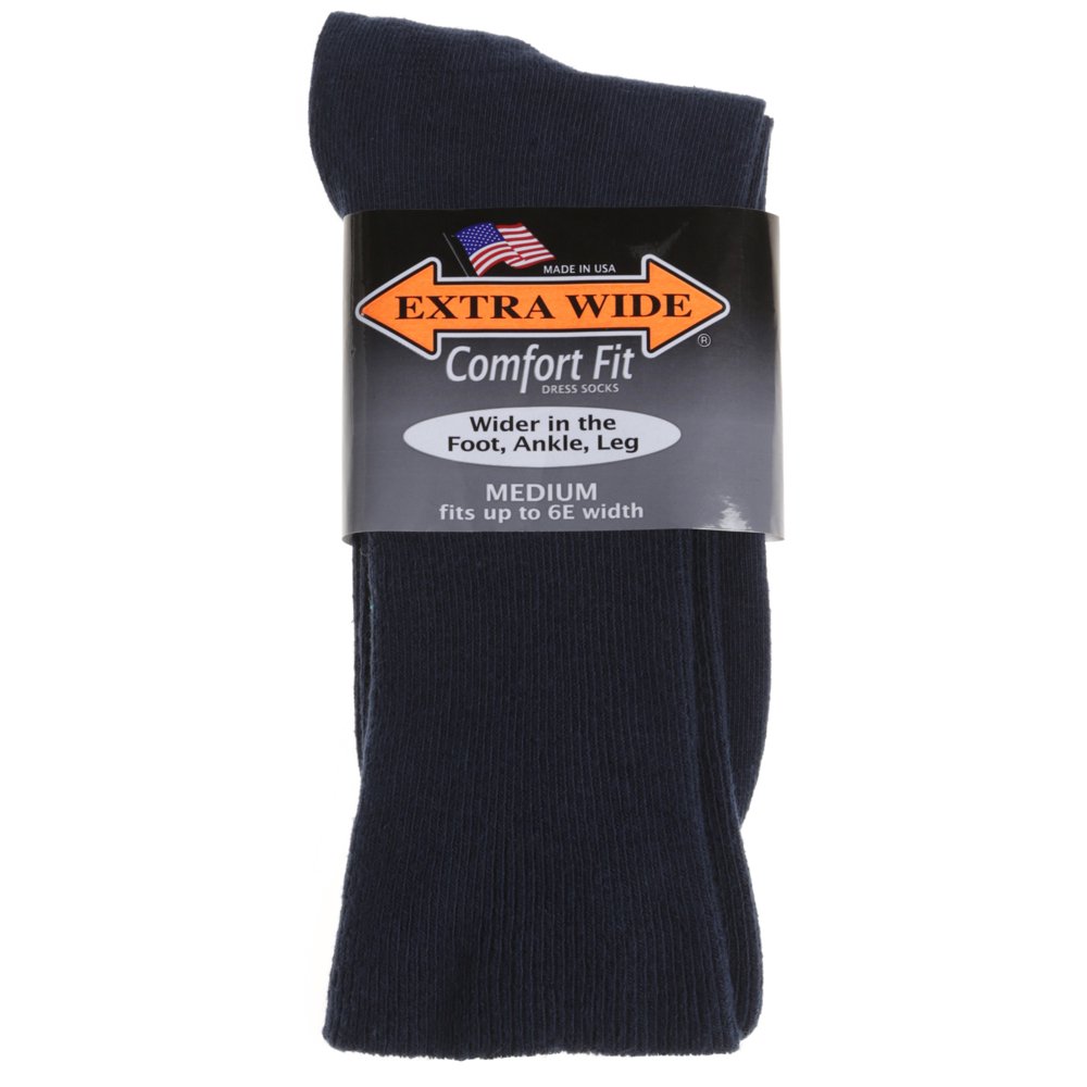 Extra Wide Socks Men's Bariatric Cotton Dress Socks