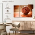 thumbnail image 5 of Elephant Stock Orange Basketball Wall Art - Horizontal Multi Panel Canvas - Living Room Wall Decor - Sports Multi Panel - Brown And Beige Decor - 74" x 48", 5 of 8