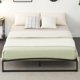 thumbnail image 5 of Cama Full de Metal con Base de Plataforma de 10 Pulgadas – Estructura Robusta de Perfil Bajo en Negro, Soporte de Lamas de Acero Antideslizante y Silencioso, Montaje Sencillo, Sin Base, Almacenamiento, 5 of 6