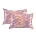 thumbnail image 3 of Ryvnso Satin Pillowcase Pink Gradient Scales Pillow Cases Standard Size 26x20in, 3 of 6