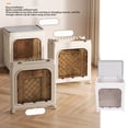 thumbnail image 3 of Caja De Almacenamiento Plegable, Contenedor De Almacenamiento, Puertas De Gran Capacidad, Tapa, Ruedas Apilables Para Juguetes, 3 of 7