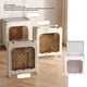 thumbnail image 3 of Caja De Almacenamiento Plegable, Contenedor De Almacenamiento, Puertas De Gran Capacidad, Tapa, Ruedas Apilables Para Juguetes, 3 of 7