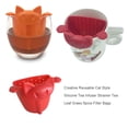 thumbnail image 4 of Shengyu Creatively Cat-shaped Tea Infuser Strainer Mug Strainers Hanging Drinking Accessories Kitchenware Wide Application Red Red 1, 4 of 6