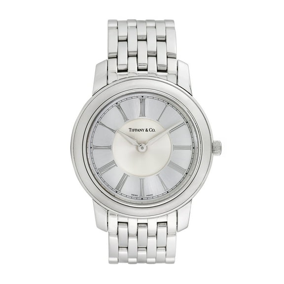 Pre-Owned Tiffany & Co. Men's Atlas 37mm Stainless Steel Wristwatch